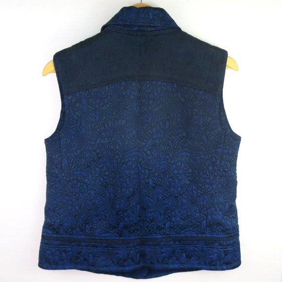 Elizabeth and James Asymmetrical Jacquard Vest Size 8 - Picture 8 of 11